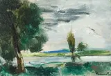Bords de l'Avre by Maurice de Vlaminck, 1925, oil on canvas, offered Dec 2018