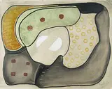 Ohne Titel by Fritz Winter, 1931, oil on board, sold Dec 2018