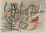 Heiteres Linienspiel by Fritz Winter, 1956, mixed media, offered Dec 2018