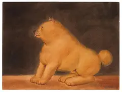 Katze by Fernando Botero, 1979, pastel, sold Dec 2018