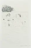 Aus: "Illustrations for Fourteen Poems from C.P. Cavafy by David Hockney, 1966, etching, sold Dec 2018