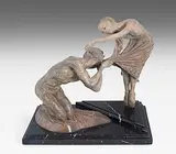 Romeo und Juliet by Richard MacDonald, 1992, bronze, offered Dec 2018