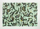 Serie Abierta-4 by Antonio Saura Atarés, 1989, color lithograph, sold Dec 2018