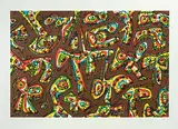 Serie Abierta-10 by Antonio Saura Atarés, 1989, color lithograph, sold Dec 2018
