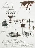 Erker 93 by Antoni Tàpies, 1993, color lithograph, offered Dec 2018