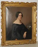 Potrait einer Dame by W. Cox, 1853, oil on canvas, offered Dec 2018