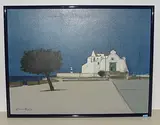 Chiesa del Soccorso a Forio by Enotrio Pugliese, 1963, oil on canvas, offered Dec 2018