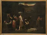 Nachfolger Wäscherinnen by Salvator Rosa, oil on canvas, sold Dec 2018