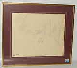 Fahrradfahrer by Jean Dufy, pencil, offered Dec 2018