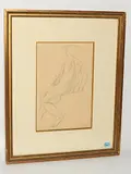 Sitzender, weiblicher Rückenakt by Jules Pascin, pencil, offered Dec 2018