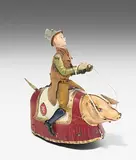 Deutschland, um 1910 by Lehmann-Figur "Tanzendes Schwein", lithograph, sold Dec 2018