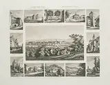 Ansicht der Stadt Aarau deren innern Theile und nähern Umgebungen by Johann Baptist Isenring, aquatint, sold Dec 2018