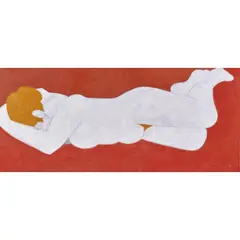Resting Nude by March Avery, 1989, oil on canvas, sold Jun 2023