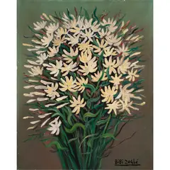 Jazmines en Flor by Bibi Zogbé, 1961, oil on canvas, sold Jun 2023