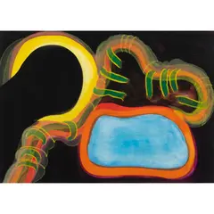 Apart from Prescience by William Scharf, 1967, acrylic on paper, sold Jun 2023