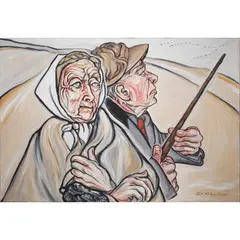 Untitled by Alice Stallknecht, oil on canvas, sold Jun 2023