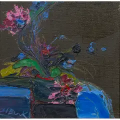 Untitled by Henrietta Berk, oil on canvas, sold Jun 2023