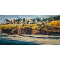California Beach by Ben Abril, oil on canvas, sold Jun 2023