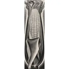 Corn by Paul Landacre, woodcut, sold Jun 2023