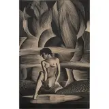 Untitled by Paul Landacre, woodcut, sold Jun 2023