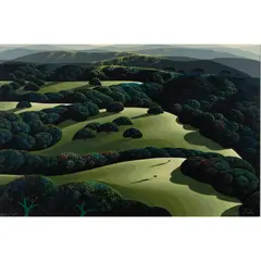 Late Afternoon by Eyvind Earle, 1994, serigraph, sold Jun 2023