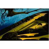 Gaviola Pass by Eyvind Earle, 1982, serigraph, sold Jun 2023