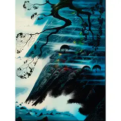 Fog Light by Eyvind Earle, 1990, serigraph, sold Jun 2023