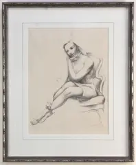 Monique by Leon Kroll, 1945, lithograph, sold Apr 2026