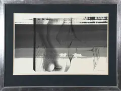 Nude Back by Armando Baldinelli, ink over monotype on paper, sold May 2020