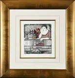 Blues by Annie Barnard, engraving, sold May 2020