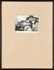 Jockey's by Suzanne Du Toit, engraving, sold May 2020