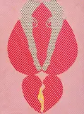 Guns and Hearts by Eva Bouzard-Hui, Collage on Canvas, sold Dec 2024