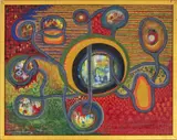 Next Door by Kayo Lennar, 1975, Oil on Canvas, sold Dec 2024