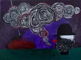 Abstract Composition by Domenick Capobianco, Oil on Canvas, sold Dec 2024
