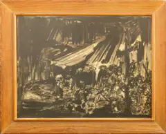 Off the Cross by Joachim Probst, 1954, Ink on Paper, sold Dec 2024