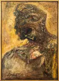 David Lamenting by Joachim Probst, 1955, Oil on Canvas, sold Dec 2024