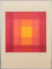 Opus C Sharp by Barry Nelson, Aquatint in Colors on Arches Paper, sold Dec 2024