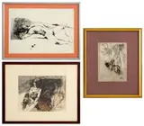 Untitled by Cesco Dessanti, 1966, Mixed Media on Paper, sold Dec 2024
