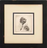 Ugly Devil Eyes by John Taylor Arms, 1924, Lithograph, sold Dec 2024
