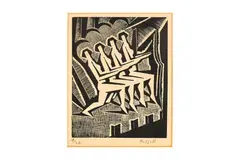 Untitled by George Bissill, pencil, offered Feb 2023