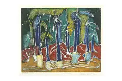 Untitled by Bruce Onobrakpeya, print, offered Feb 2023