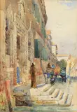 Venetian view by Ernest George, 1885, Watercolour, offered Jul 2021