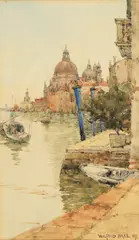 Venetian view by Wilfred Williams Ball, Watercolour, offered Jul 2021