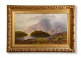 Ellen's isle, loch katrine by Charles Stuart, Oil on canvas, sold Jun 2021