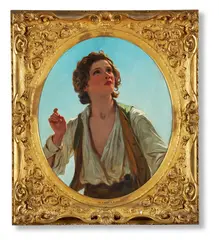 Morning. it's the lark! the herald of morn by James Sant, oil, offered Jun 2021