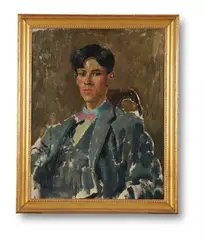 Portrait of david by Augustus John, Oil on canvas, sold Jun 2021
