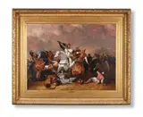Richard i at the battle of ascolan by Abraham Cooper, oil, sold Jun 2021