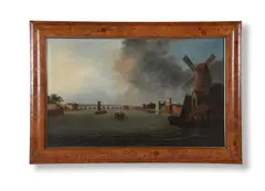 Westminster bridge from lambeth by Daniel Turner, 1805, Oil on panelSigned and dated, sold Jun 2021