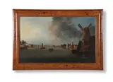 Westminster bridge from lambeth by Daniel Turner, 1805, Oil on panelSigned and dated, sold Jun 2021