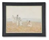 The island by Richard Eurich, 1989, Oil on board, offered Jun 2021